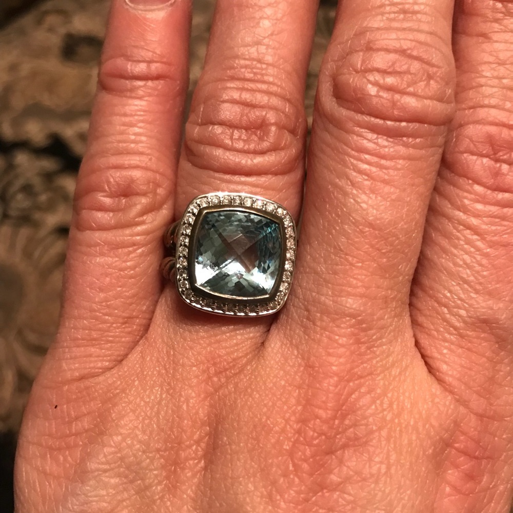 David Yurman Ring with diamonds stunning!